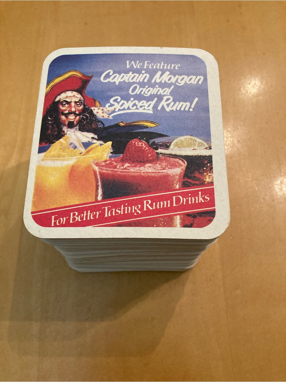 Vintage Captain Morgan Rum Advertising Bar Coasters Lot of 70 Promo